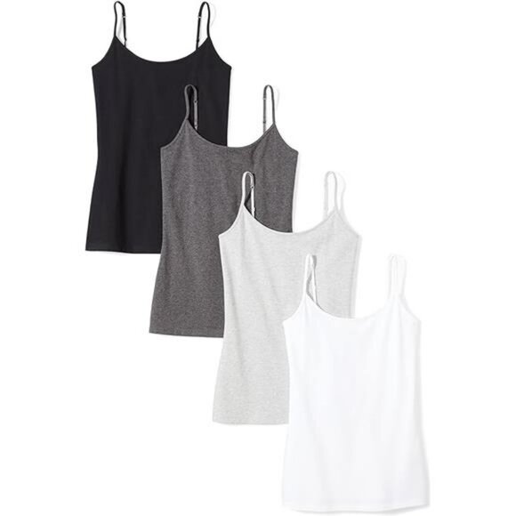 Women's Slim-Fit Camisole, Pack of 4 - Picture 4 of 4